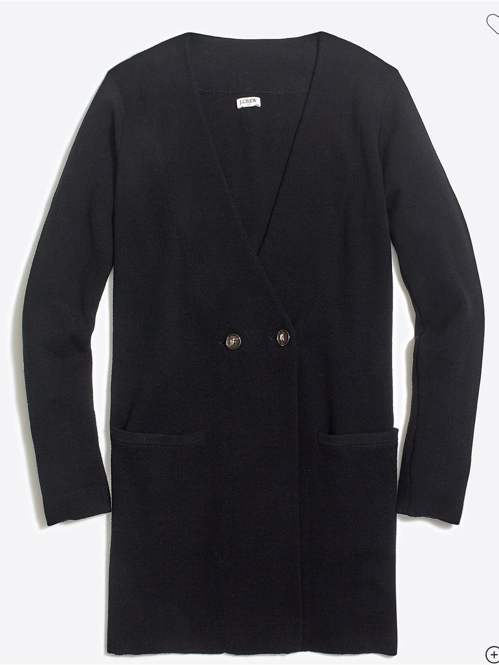 J. Crew Collarless Sweater Blazer